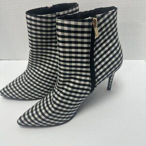Lulu's Stiletto Ankle Booties Women's Size 10 Gingham Pattern Y2K